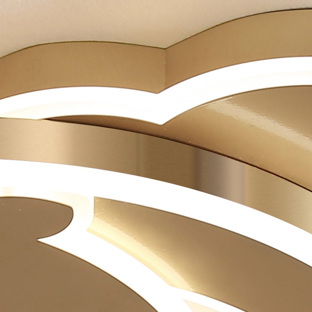 Dolphin LED Flush Mount Ceiling Light with Tri-Color Dimming