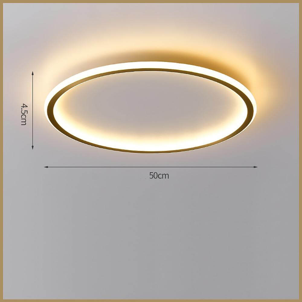 Modern Circle LED Flush Mount Ceiling Light - Minimalist Design