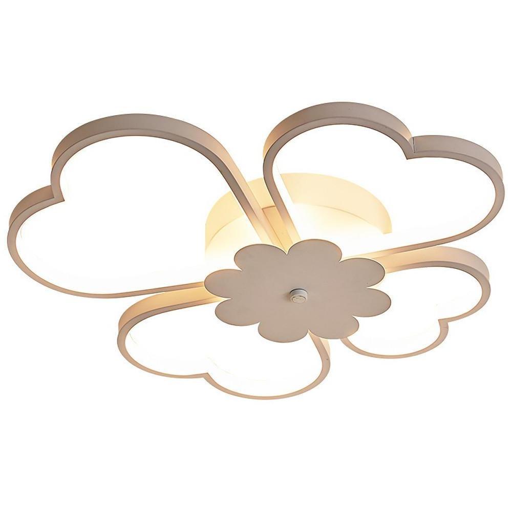 Modern Floral LED Flush Mount Ceiling Light - Metal & Aluminum