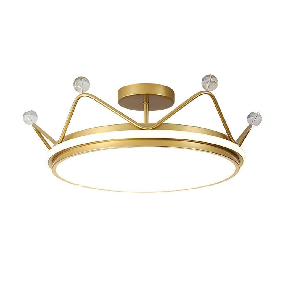 Dimmable LED Circle Flush Mount Ceiling Light - Nordic Style