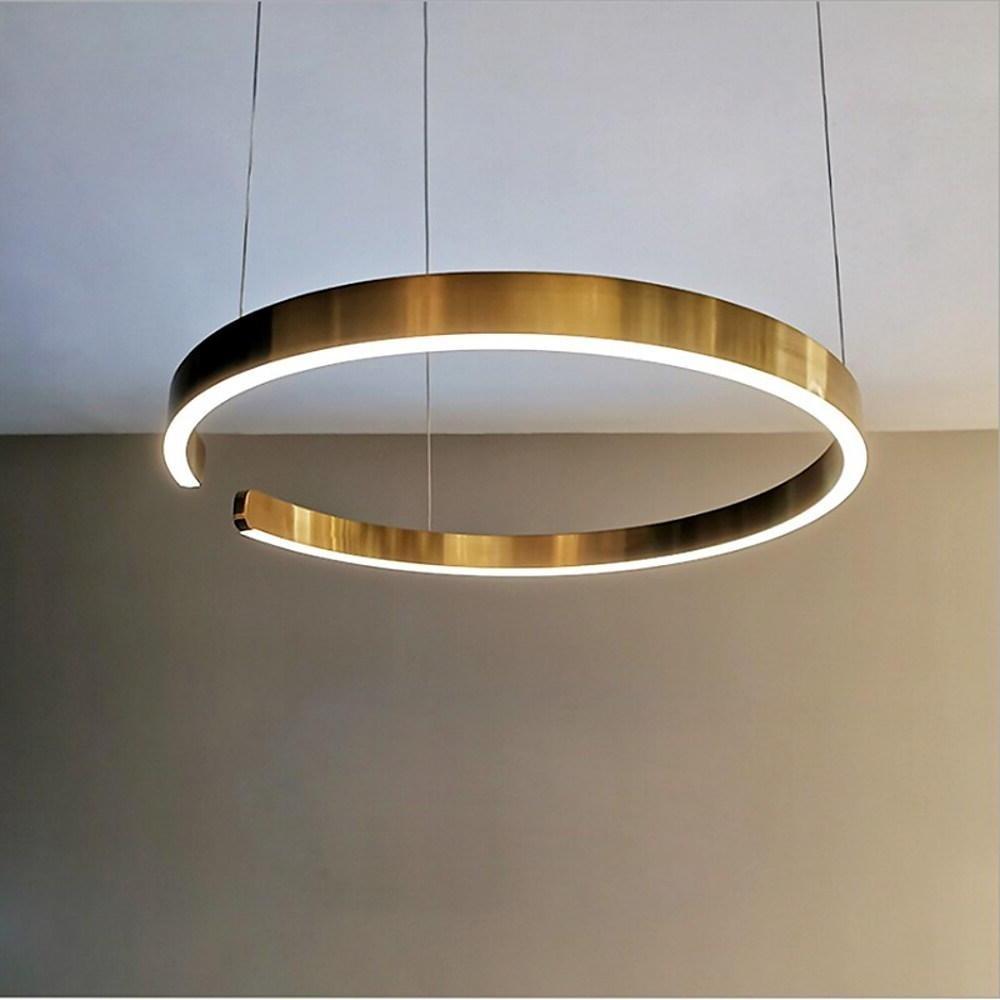 Open Ring LED Pendant Light – Electroplated Stainless Steel