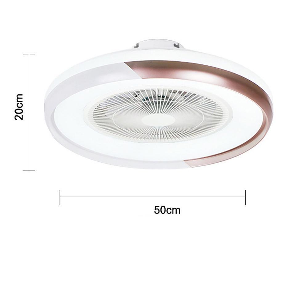 Dimmable Bladeless Ceiling Fan with LED Light and Remote Control