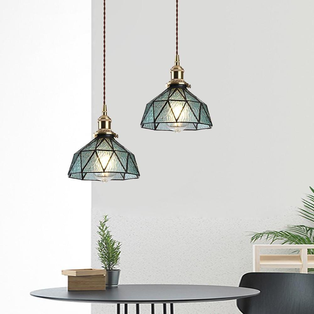 Nordic Glass Pendant Light - Modern Ambient Hanging Ceiling Fixture