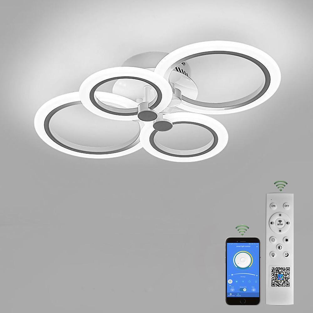 Modern Circular Aluminum Flush Mount LED Ceiling Light