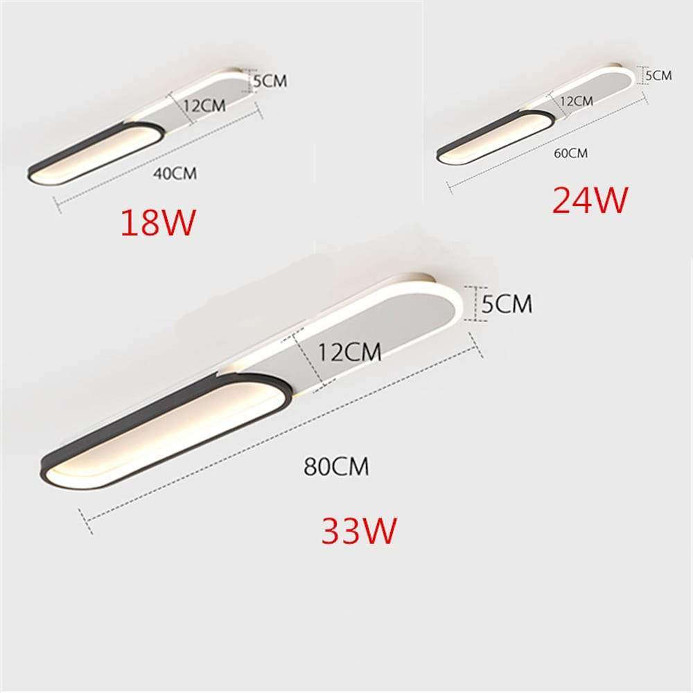 Rectangular Flush Mount LED Ceiling Light – Modern Minimalist Design