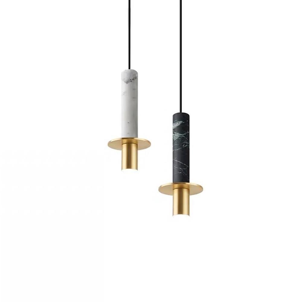 Classic Cylindrical Glass Pendant Light with LED