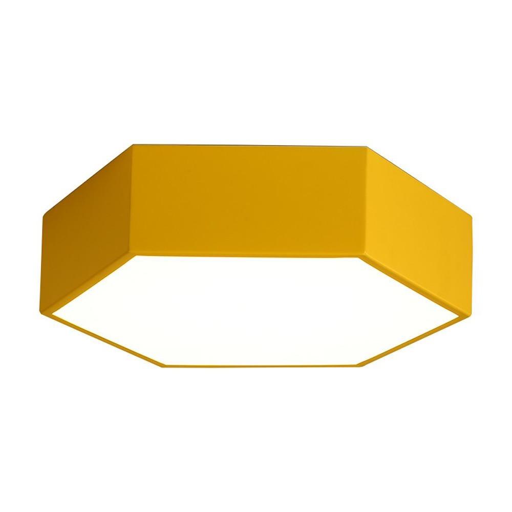 Geometric LED Flush Mount Ceiling Light with Wireless Control