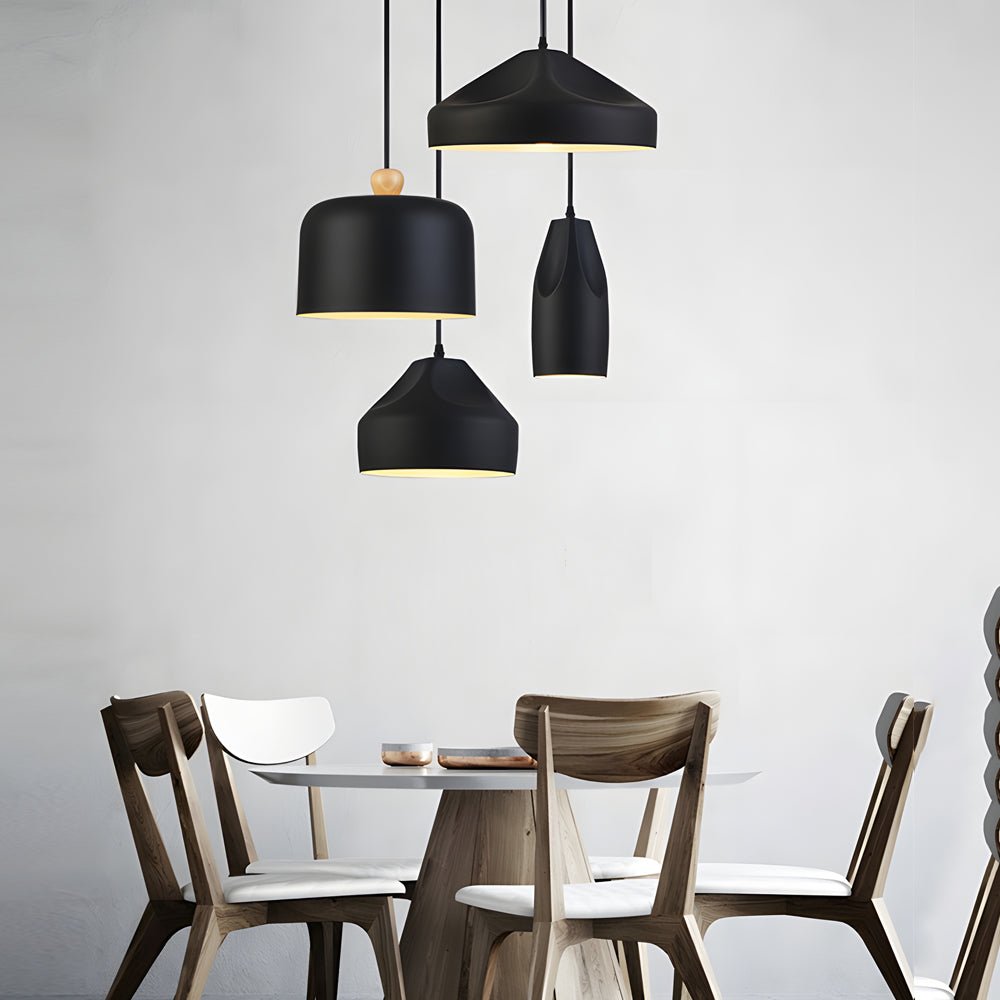 Modern Aluminum LED Pendant Light - Adjustable Dome Hanging Lamp