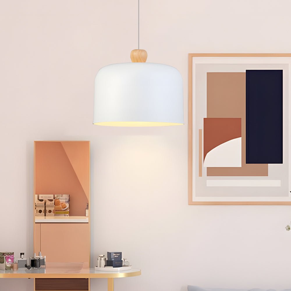 Modern Aluminum LED Pendant Light - Adjustable Dome Hanging Lamp