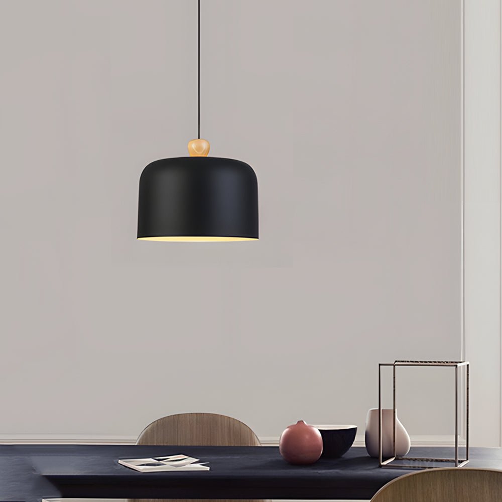 Modern Aluminum LED Pendant Light - Adjustable Dome Hanging Lamp