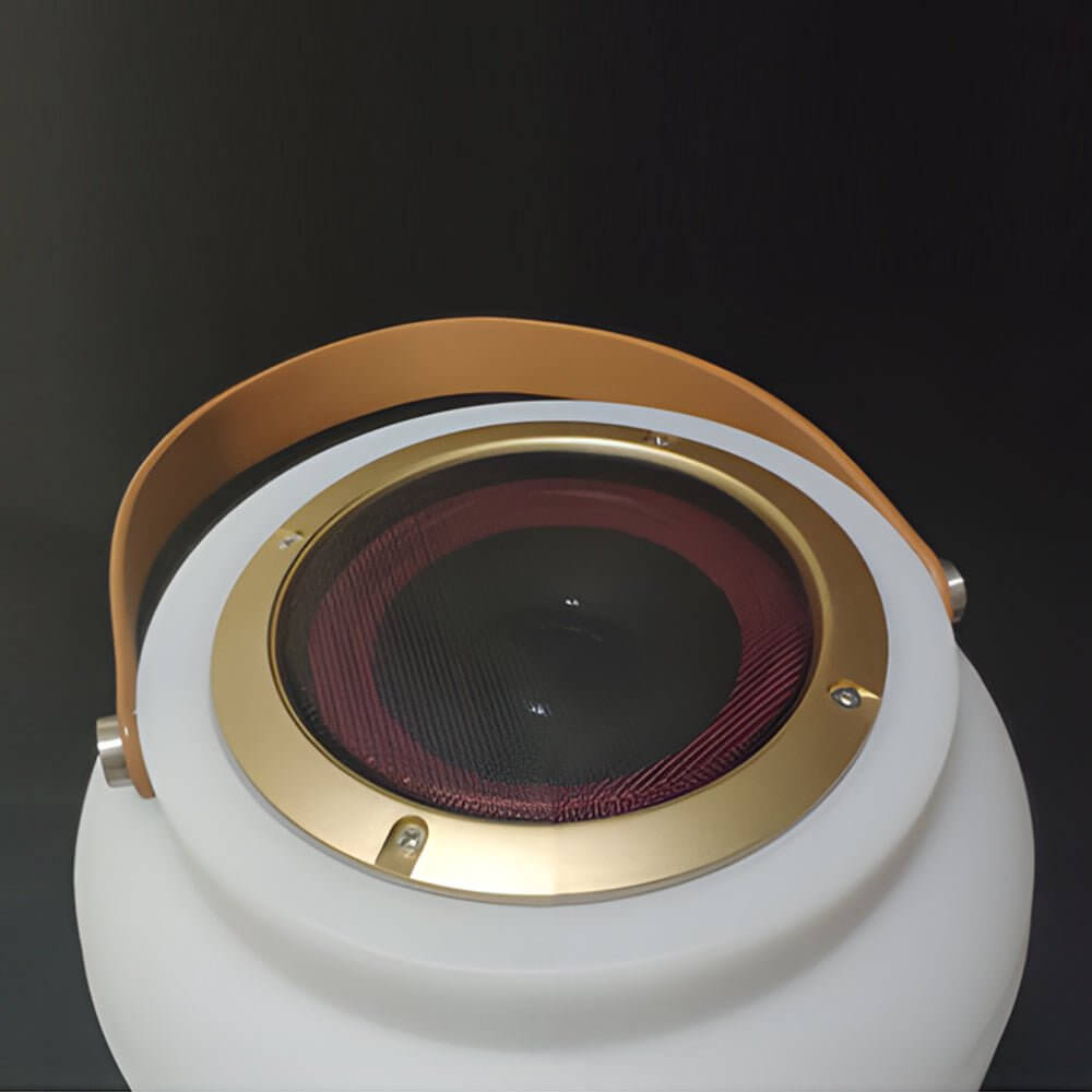 Portable RGB LED Outdoor Lantern with Speaker & Solar Power