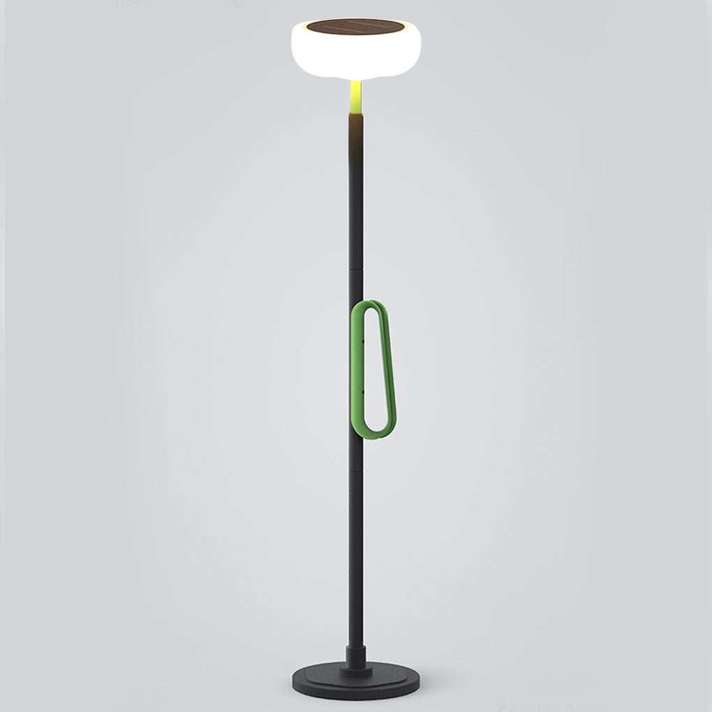 76" Solar Powered Outdoor Torchiere Floor Lamp with LED