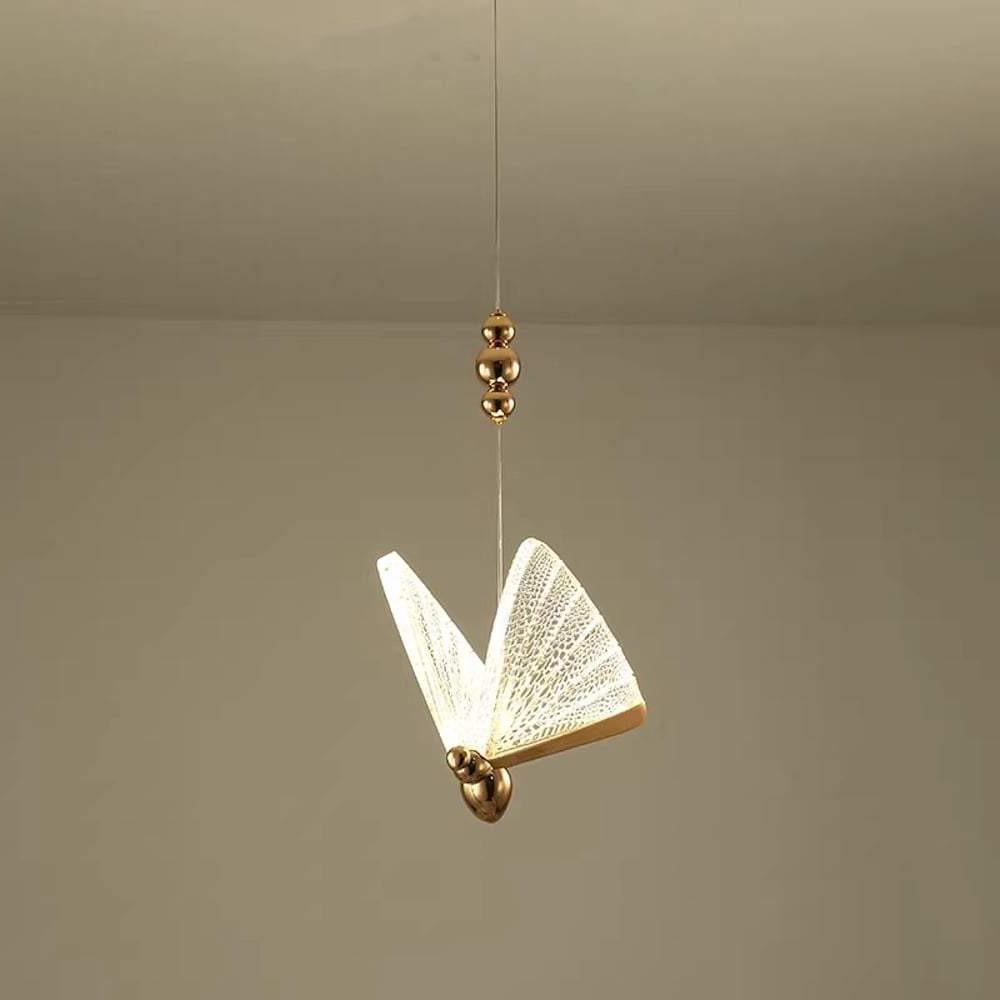 Butterfly Design LED Pendant Light Modern Acrylic Hanging Lamp