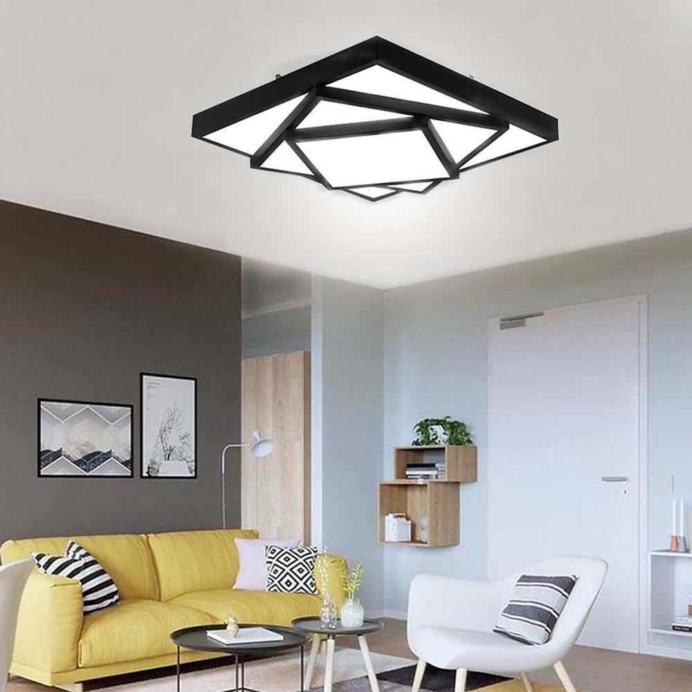 Overlapping Square Dimmable LED Flush Mount Ceiling Light