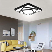 Overlapping Square Dimmable LED Flush Mount Ceiling Light