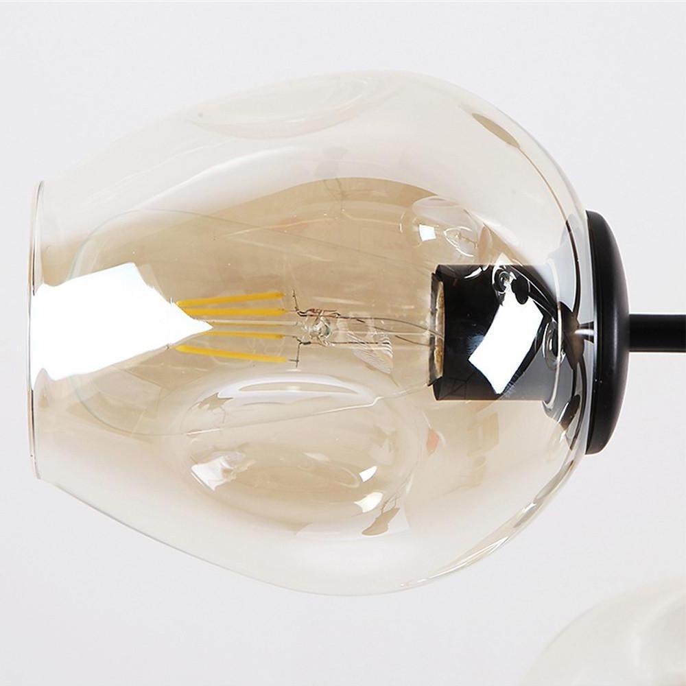 Nordic Sputnik Chandelier Glass Globe Electroplated Aluminum