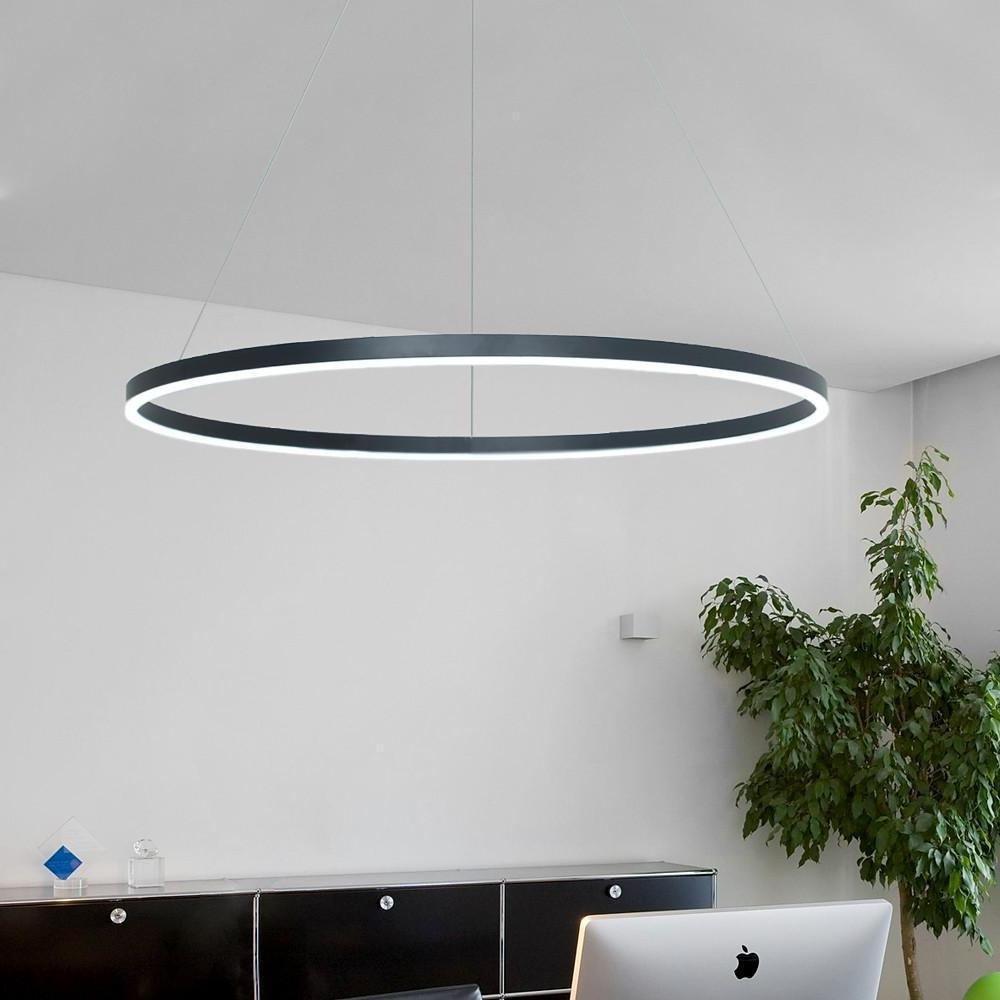 Slimline Circular LED Chandelier Dimmable Modern Ceiling Light