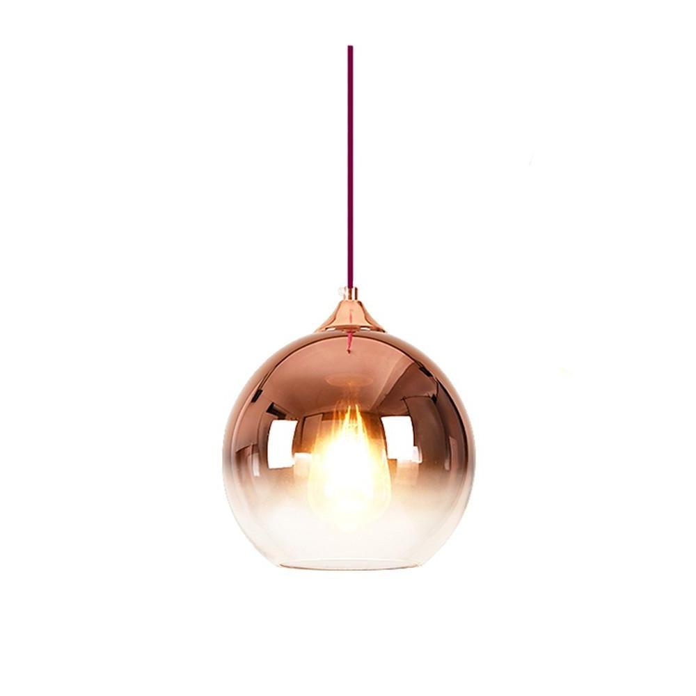 Gradient Glass Globe Pendant Light – Modern Kitchen Island Lighting