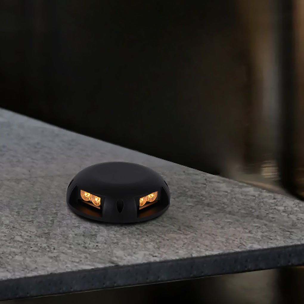 Modern Round LED Step Light Waterproof Aluminum Deck Lighting