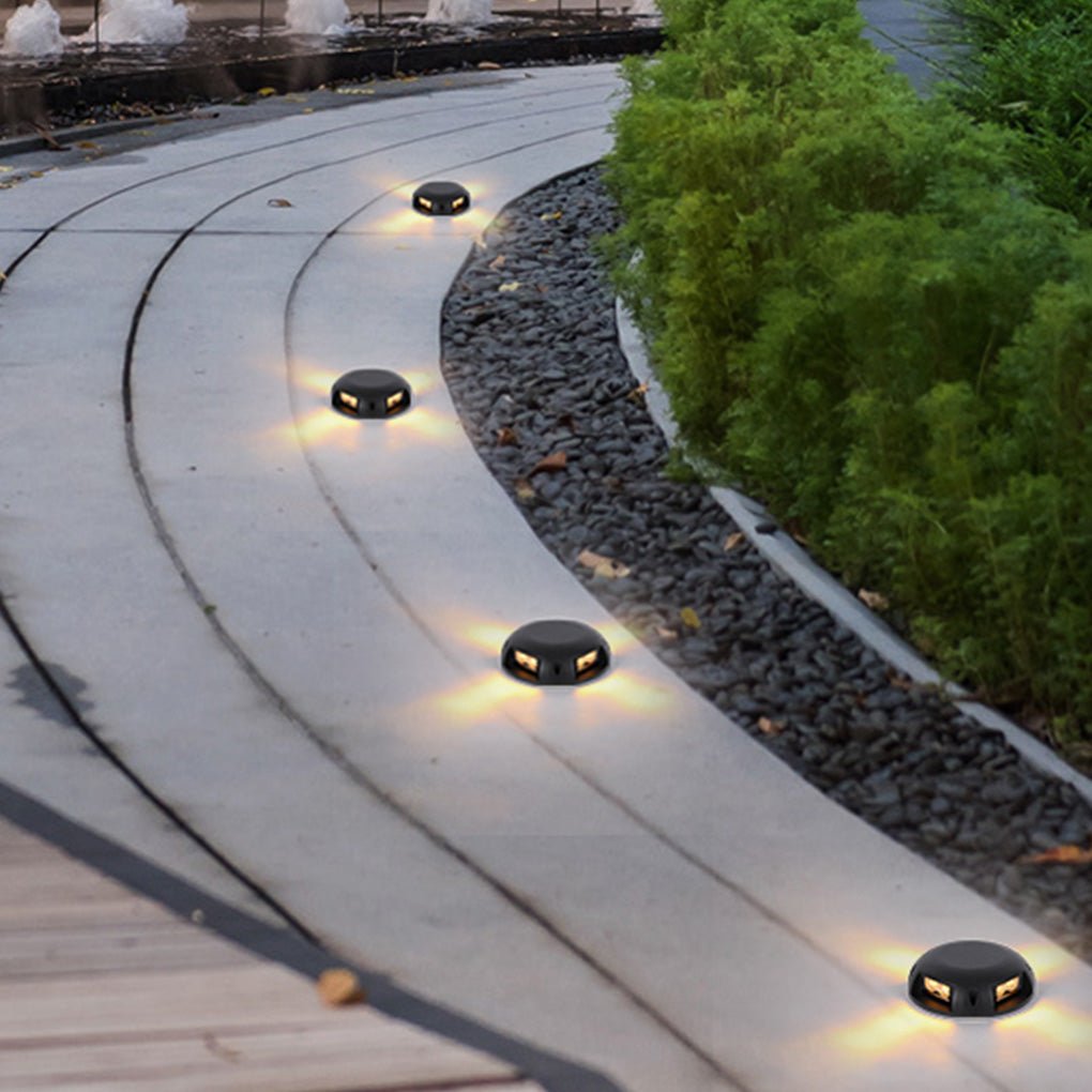 Modern Round LED Step Light Waterproof Aluminum Deck Lighting