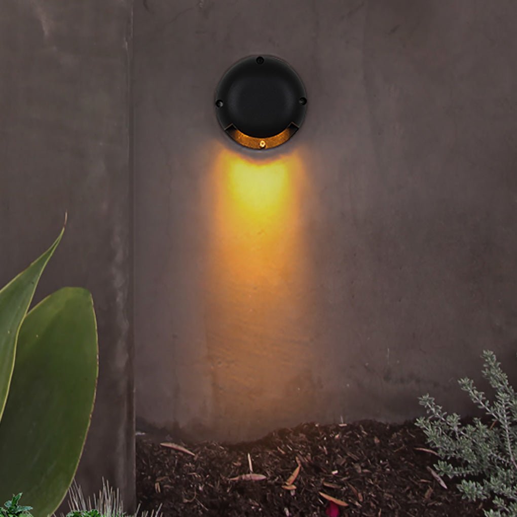 Modern Round LED Step Light Waterproof Aluminum Deck Lighting