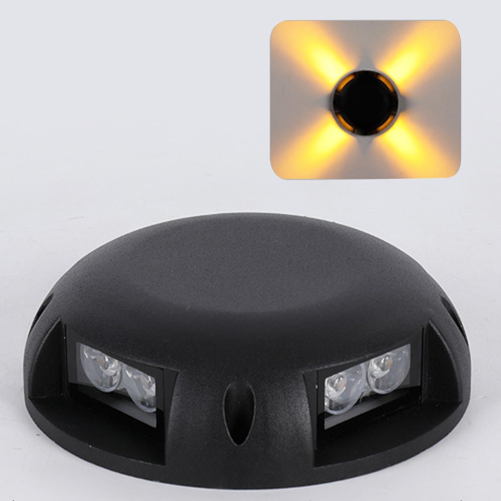 Modern Round LED Step Light Waterproof Aluminum Deck Lighting
