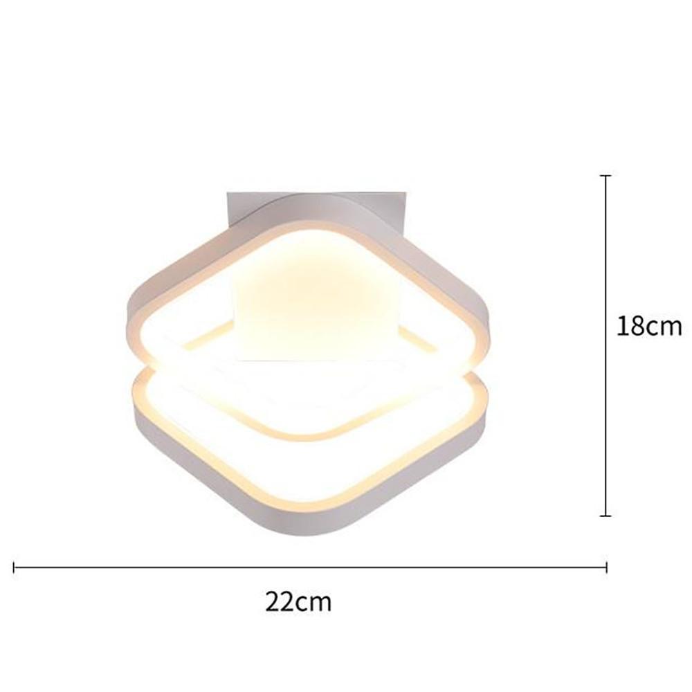 Modern Geometric LED Flush Mount Ceiling Light Metal Aluminum