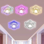 Floral LED Flush Mount Ceiling Light - Modern Acrylic Kids Bedroom