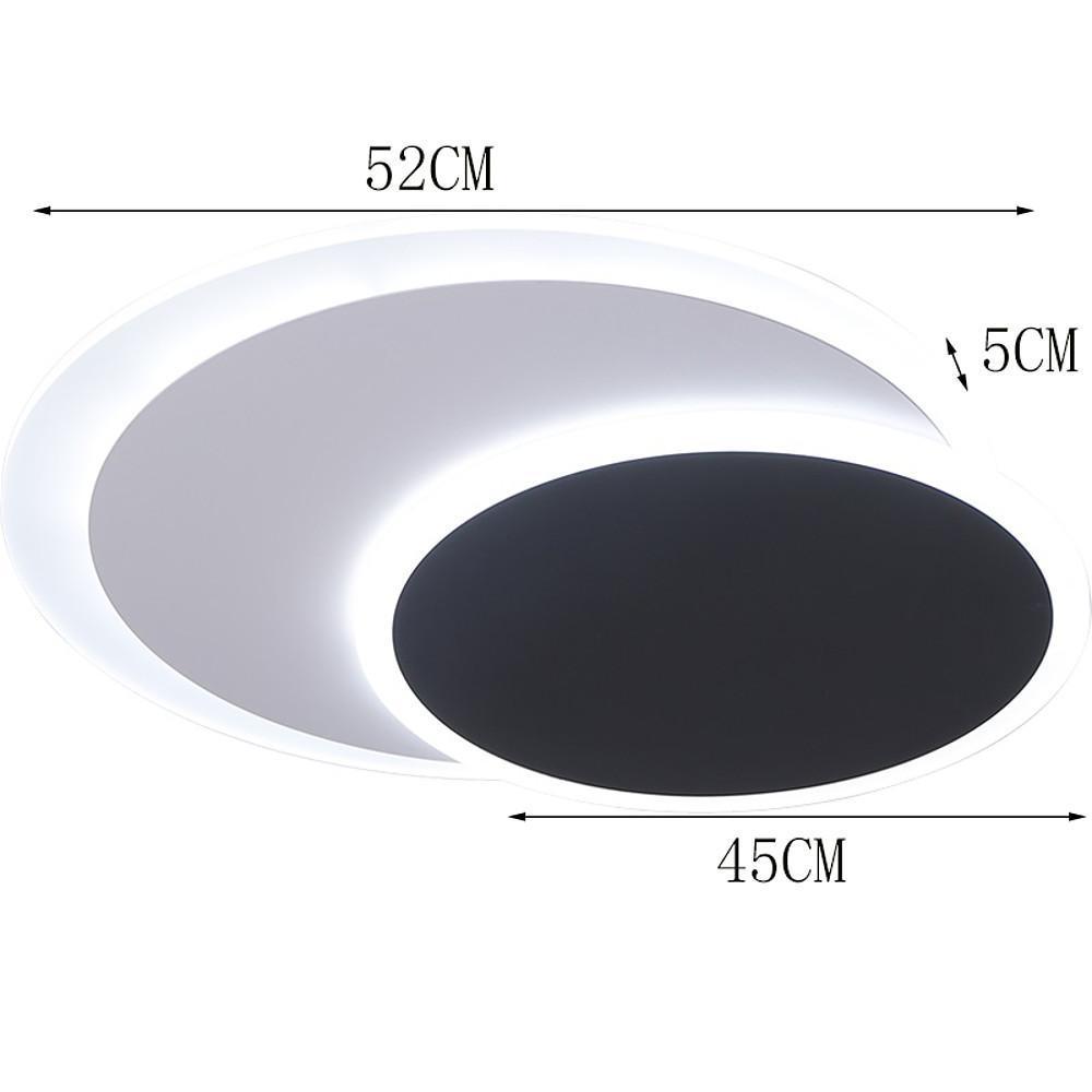 Modern Double Circle LED Flush Mount Ceiling Light – Nordic Design