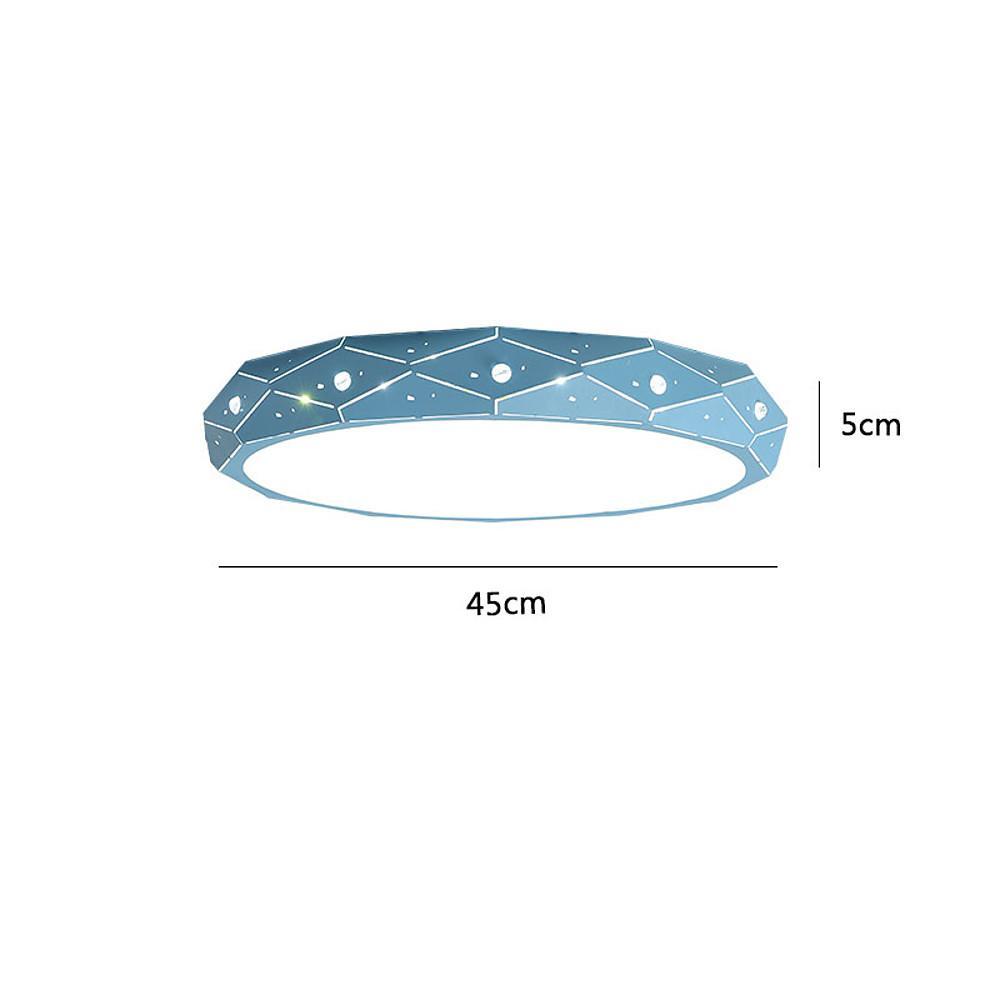 Nordic Drum Flush Mount LED Ceiling Light with Cutout Pattern