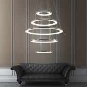 5-Tier Adjustable Modern Chandelier with Integrated LED Lights