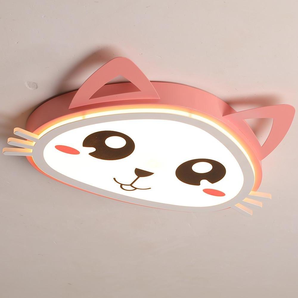Kitten Flush Mount LED Ceiling Light for Kids & Baby Rooms