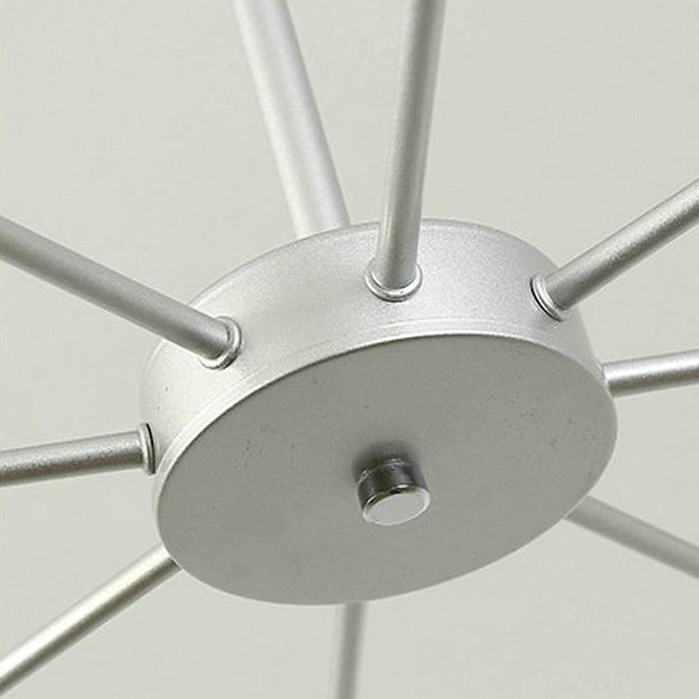Blue Glass Sputnik Chandelier with 8 Lights - Modern Artistic Design