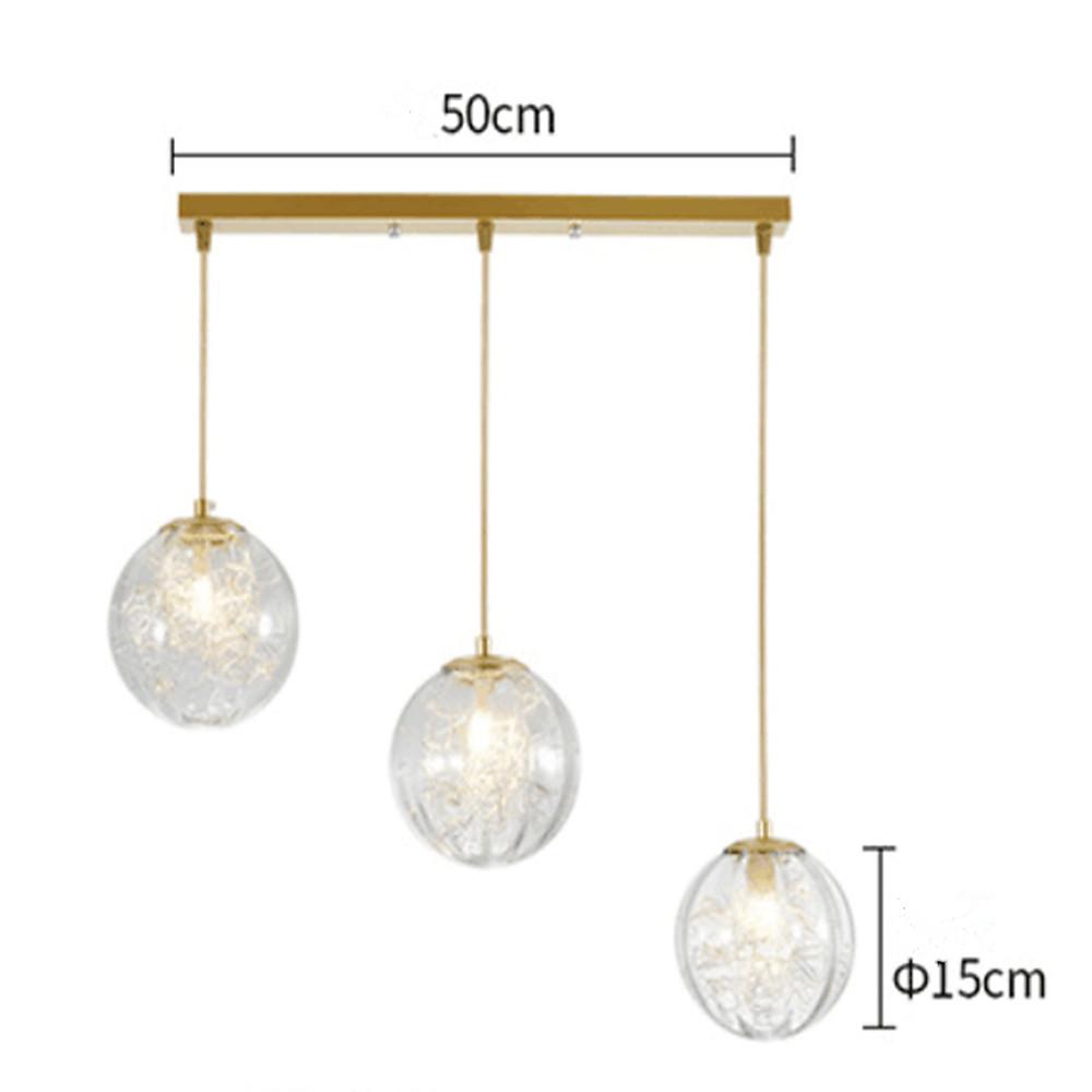 Nordic Glass Globe Pendant Light — Modern Artistic Ceiling Fixture