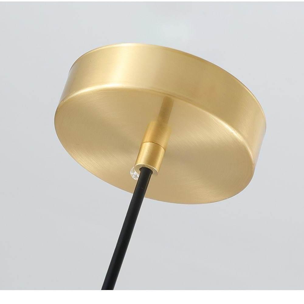 Modern Marble Drum Pendant Light Metal Ceiling Fixture