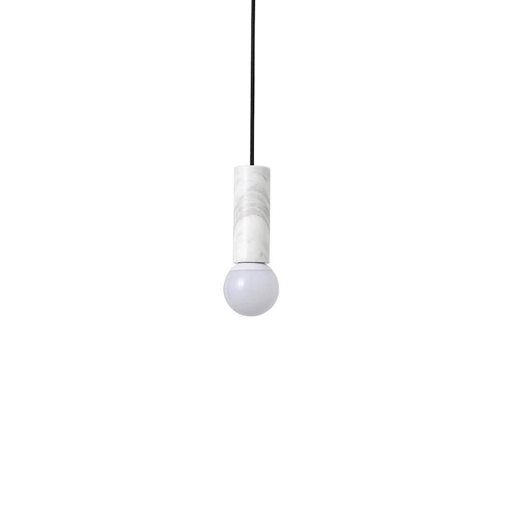 Modern Elongated Ceramic LED Pendant Light - Metal & Ceramic