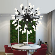 Modern Starburst Globe Chandelier Metal Acrylic Ceiling Light