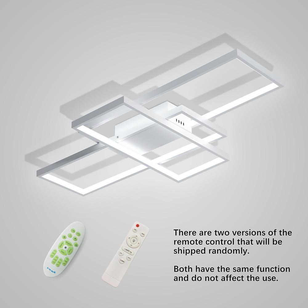 Modern Abstract LED Flush Mount Ceiling Light – Three Rectangles