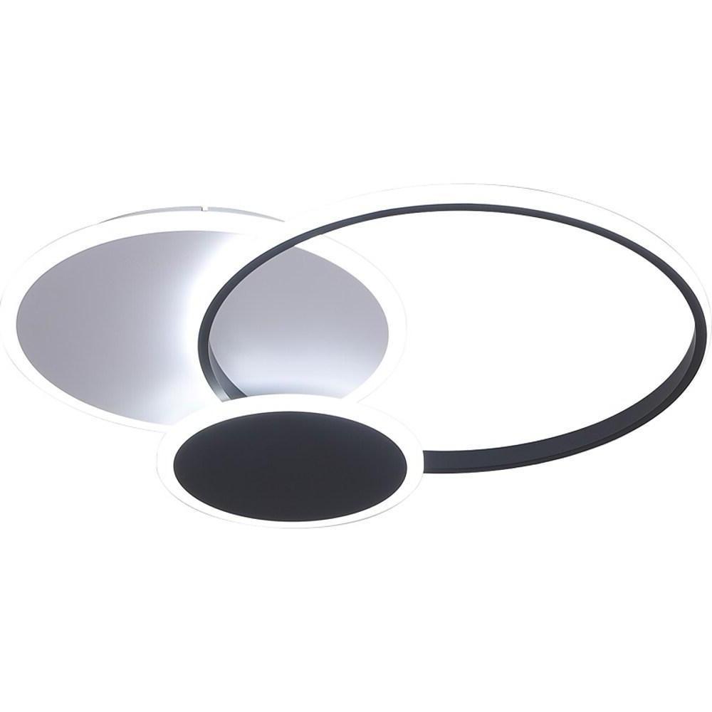 3 Circle LED Flush Mount Ceiling Light - Modern Nordic Design