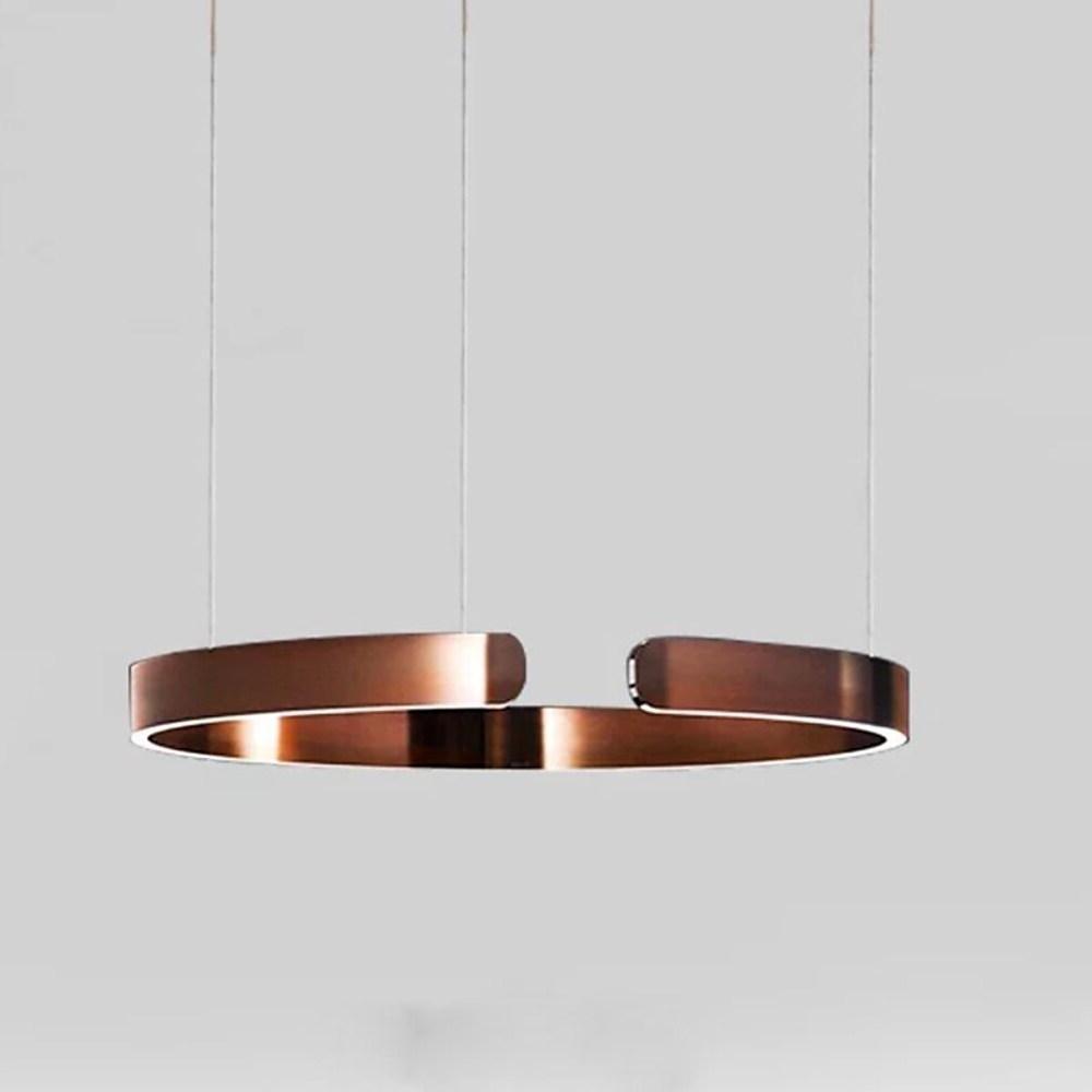 Open Ring LED Pendant Light – Electroplated Stainless Steel