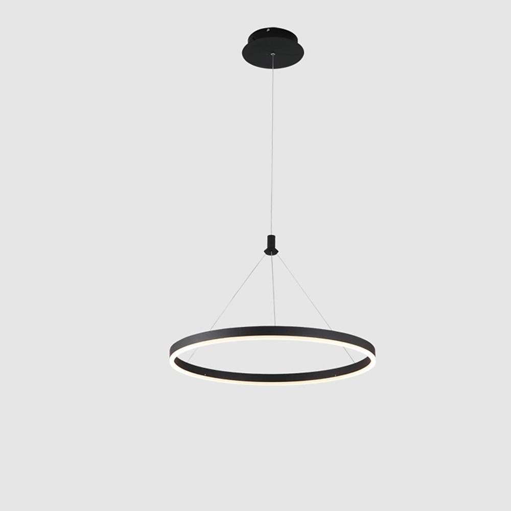 Modern LED Ring Pendant Light – Minimalist Aluminum Chandelier