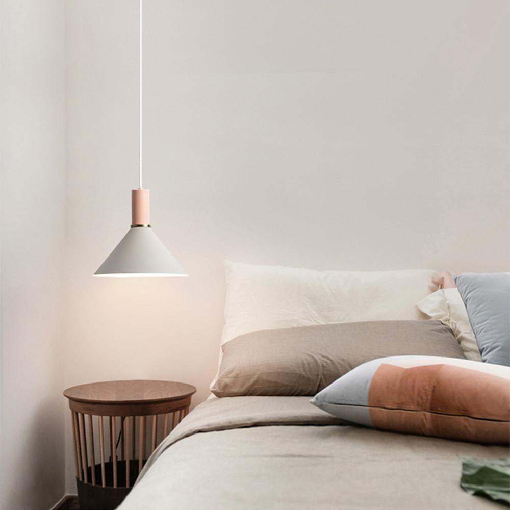 Nordic Cone Metal Pendant Light - Adjustable Single Light Fixture