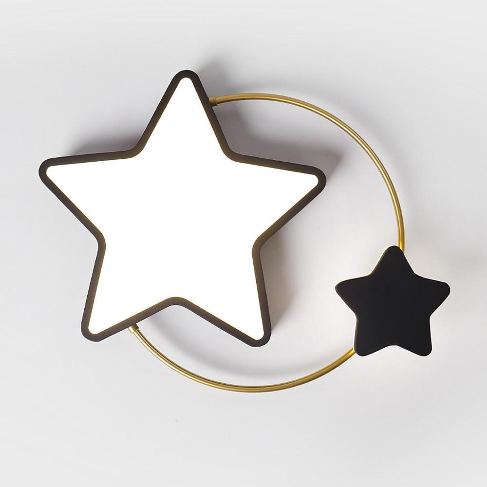 Nordic Star Flush Mount LED Ceiling Light Dimmable Kids Bedroom