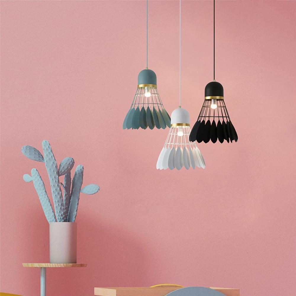 Geometric Metal Pendant Light - Industrial Minimalist Ceiling Lamp