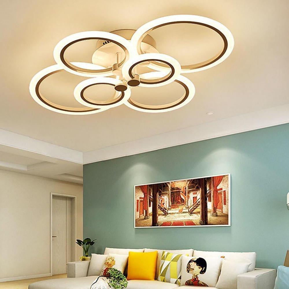 Modern Circular Aluminum Flush Mount LED Ceiling Light