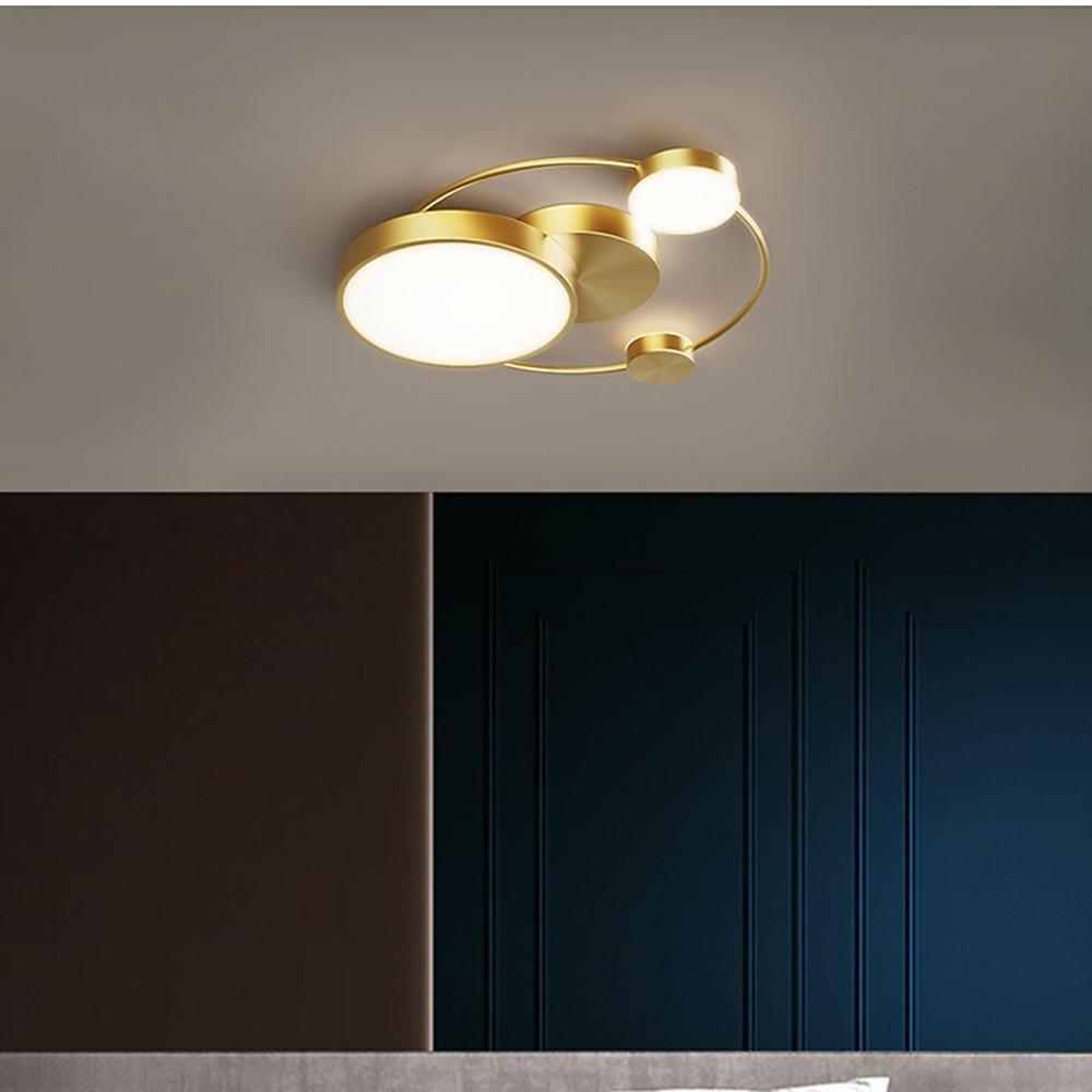 Artistic Circles LED Flush Mount Ceiling Light with Dimmer