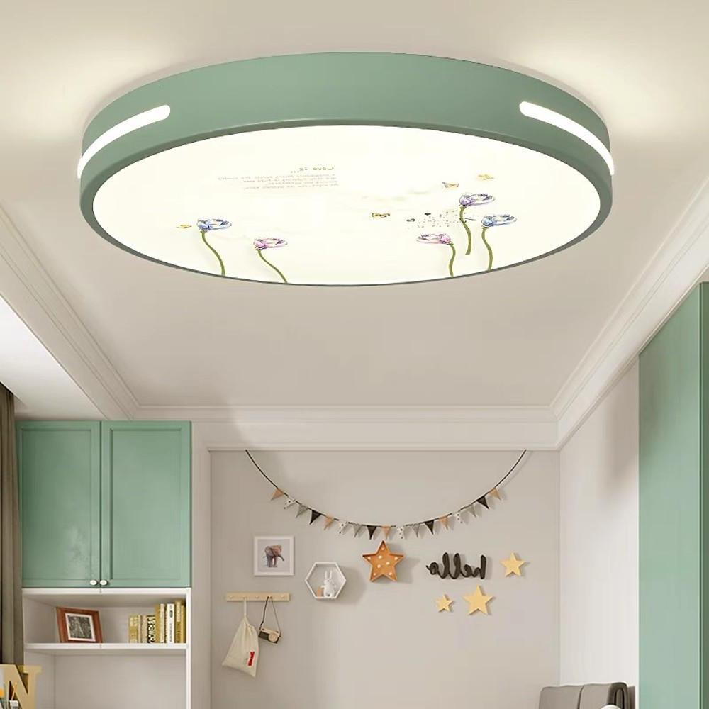 Modern LED Flush Mount Ceiling Light with Playful Patterns