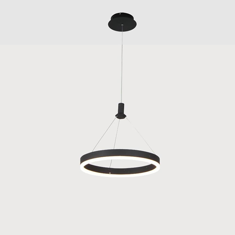 Modern LED Ring Pendant Light – Minimalist Aluminum Chandelier