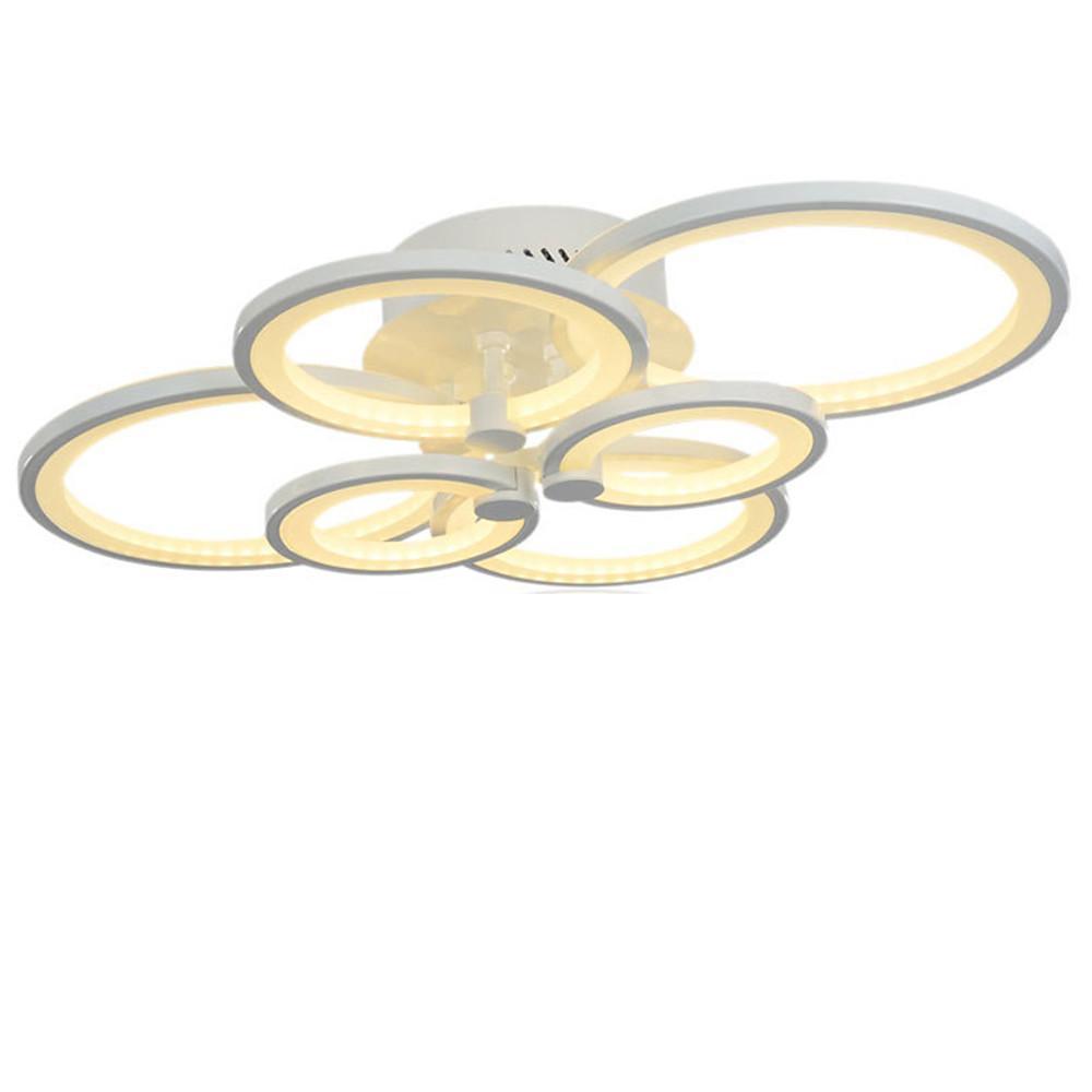 Multi-Circle Dimmable LED Semi-Flush Mount Ceiling Light