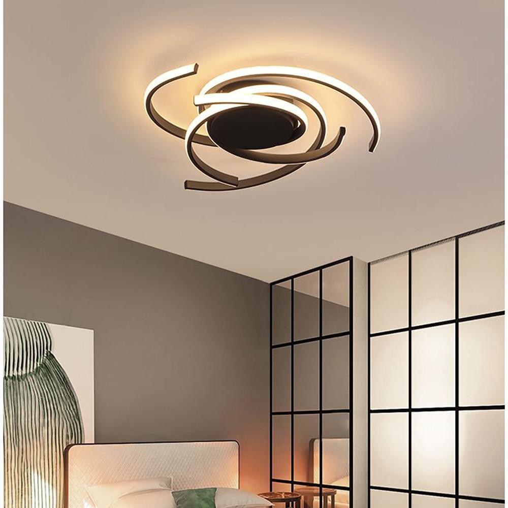 22" Artistic Aluminum Flush Mount Ceiling Light with LED